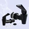 Dinntty 4-Pack Replacement Water Cooler Faucets, Black Plastic, 18 mm view 2
