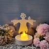 Halloween Candle Holder Silicone Mold with Scarecrow Insert view 2