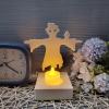 Halloween Candle Holder Silicone Mold with Scarecrow Insert view 3