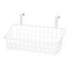 Cetfuro Over-the-Door Storage Basket with Hook Rack, White view 1