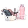 Cetfuro Over-the-Door Storage Basket with Hook Rack, White view 2