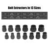 Holigie Bolt Extractor Set, 13-Piece, 3/8-Inch Square Drive view 2