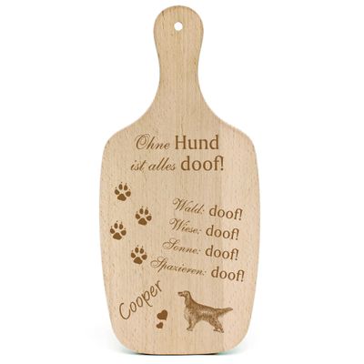DEKOLANDO Irish Red Setter Dog Sign Gift – “Everything Is Stupid”