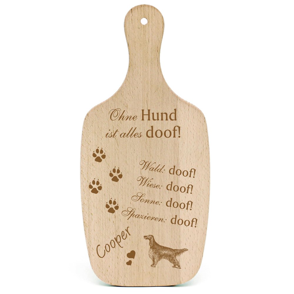 DEKOLANDO Irish Red Setter Dog Sign Gift – “Everything Is Stupid”