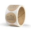 Handmade with Love Stickers, 50 Round, 4 cm, Brown view 1