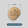Handmade with Love Stickers, 50 Round, 4 cm, Brown view 3