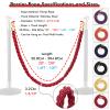 Rope Barrier Posts and Crowd-Control Ropes, Twisted Rope, 0.5–3 m, Braided Polypropylene, Orange/Black/Red/Blue/White view 2