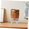UTHCLO Beverage Dispenser Stand for 5 L Glass Container, Metal, Silver, Portable view 2