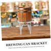 UTHCLO Beverage Dispenser Stand for 5 L Glass Container, Metal, Silver, Portable view 3