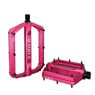HESHUYAN Pink Aluminum Alloy Flat Bike Pedals