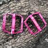 HESHUYAN Pink Aluminum Alloy Flat Bike Pedals view 4
