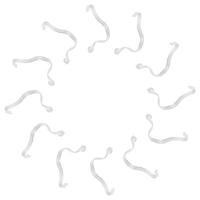 JEWEDECO Plastic Shoe Display Stands, 20-Pack, Transparent