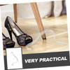 JEWEDECO Plastic Shoe Display Stands, 20-Pack, Transparent view 2