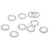 QUARKZMAN 30-Pack M4 External Toothed Lock Washers, Zinc-Plated Steel, Silver view 1