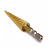 1-Piece HSS Titanium-Coated Step Drill Bit, 1/4-Inch Hex Shank, 3–13 mm view 4