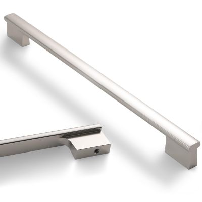 Amasideca Cabinet Handles, Brushed Satin Nickel, 254 mm Hole Centers, 6-Pack