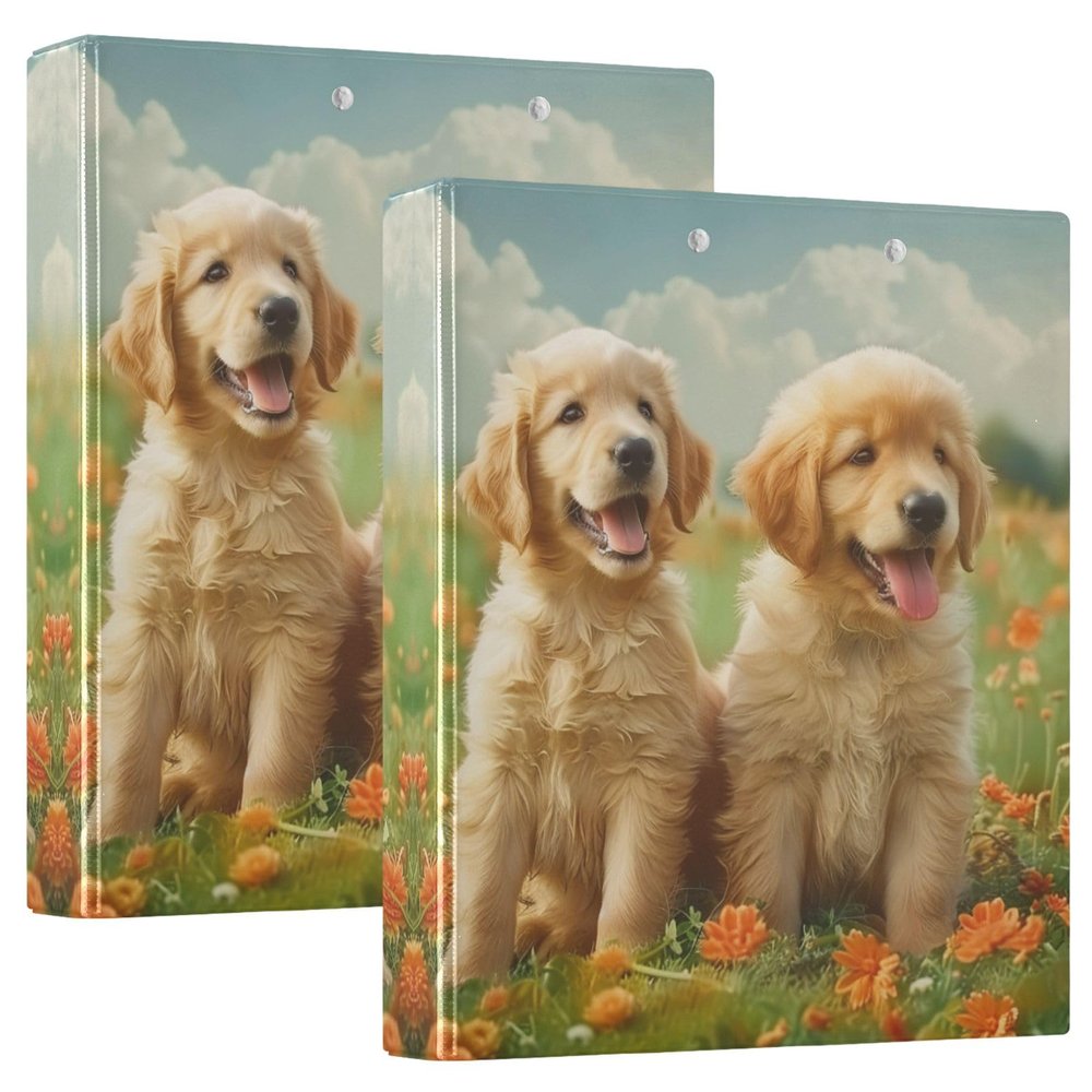 3-Ring Binder, 3.8 cm, Holds 200 Sheets, with 3 Clear PVC Pockets