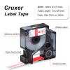Cruxer 20-Pack Compatible with Dymo D1 45015 Labels, Red on White, 12 mm x 7 m view 2