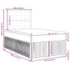 vidaXL Box Spring Bed with Mattress Pink 120x200 cm Velvet view 3