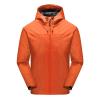 SRZYMJ Men's Waterproof Softshell Windbreaker with Hood, 4XL, Orange Ski Jacket, 3XL view 1