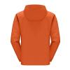 SRZYMJ Men's Waterproof Softshell Windbreaker with Hood, 4XL, Orange Ski Jacket, 3XL view 2
