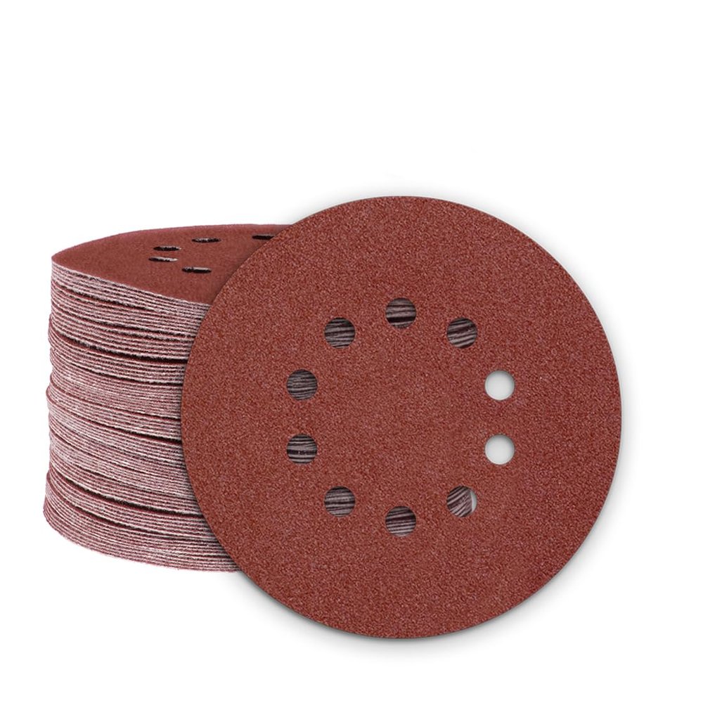 MioTools Fox Sanding Discs 225 mm, 10-Hole (50-Pack), K100