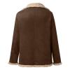 SRZYMJ Men's Khaki Slim-Fit Leather Jacket view 4