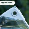 HQQMNY Transparent PVC Waterproof Tarp, 400 g/0.3 mm, 5.2 x 7.2 m view 3