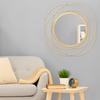 HLFMVWE Gold Round Metal Wall Mirror view 3