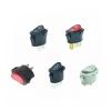 Red Black Button 2-Position/3-Position Oval Rocker Boat Switches, 2-Pin/3-Pin, SPST/SPDT, ON/OFF or ON/OFF/ON, 6A 250VAC, EKFBQBGW (Gray, Without Lamp) view 2