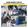 4 CFM 1/3 HP HVAC Refrigerant Vacuum Pump with Vacuum Chamber Degassing Kit view 2