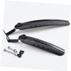 HONMEET Foldable Bicycle Mudguards for Mountain Bikes, 2-Pack, Black view 1