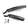 HONMEET Foldable Bicycle Mudguards for Mountain Bikes, 2-Pack, Black view 2
