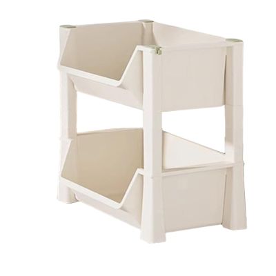 VXHCS Rolling Storage Cart, Organizer Shelf, Space-Saving Plastic Cart (36 x 25 x 50 cm)