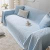 LRUPVEG Solid-Color Sofa Cover, Soft Non-Slip Washable Couch Blanket, Beige, 80 × 70 in view 2