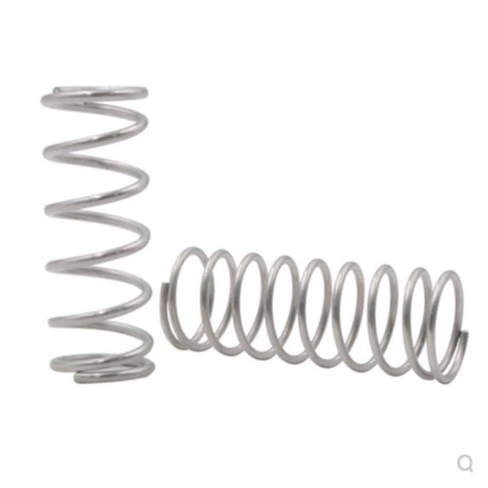 Cortnn 10-Piece Stainless Steel Compression Spring Wire, 1.0 mm Diameter, 615 mm Outer Diameter, 1050 mm Length (30 mm, 7 mm)