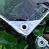 HQQMNY Transparent PVC Waterproof Tarp with Grommets, 400 g/0.3 mm, 1.6 x 5.6 m view 1