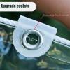 HQQMNY Transparent PVC Waterproof Tarp with Grommets, 400 g/0.3 mm, 1.6 x 5.6 m view 4