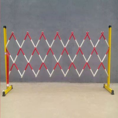 JDSHFEN Mobile Expandable Safety Barrier, Red, 1.2 x 5 m