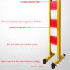 JDSHFEN Mobile Expandable Safety Barrier, Red, 1.2 x 5 m view 2