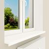 HEXIM Interior Window Sill up to 3 m, 30 x 260 cm, Matte White PVC, with End Cap view 4