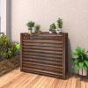 Wooden AC Cover and Outdoor Privacy Fence Panel view 1