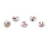 ChongKuan Wooden Balls with Faces, 20 mm, Wooden Beads and Heads for Worry Worms, Painted Lucky Worms (F, 50 Pieces) view 1
