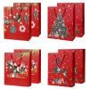 Large Christmas Paper Gift Bag Bundle, 8-Pack, 32.6 cm, Red view 1