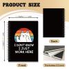40YAZMEEN Funny Spiral Notebook, 160 Pages, “I Don’t Know, I Just Work Here,” Hardcover Sketchbook Gift view 2