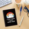 40YAZMEEN Funny Spiral Notebook, 160 Pages, “I Don’t Know, I Just Work Here,” Hardcover Sketchbook Gift view 4