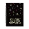 20YAZMEEN Inspirational Blank Spiral Notebook, 160 Pages, Hardcover Journal view 1