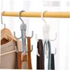 Hohopeti 360° Rotating Closet Hooks, 2-Pack, Gray view 4