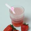PRETYZOOM Set of 2 Reusable Glass Straws with Bows, Pink Drinking Straws for Cocktails, Smoothies, and Juices, Easy to Clean view 2