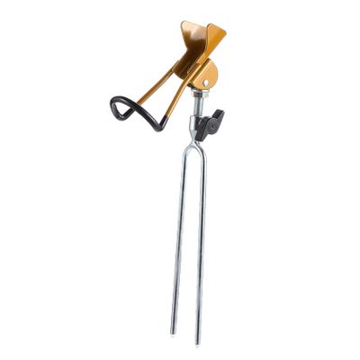 VANZACK Professional Fishing Rod Holder with Ground Stake, Gold, Lightweight
